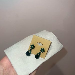 Green Jim ball earrings